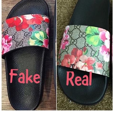 how to identify fake gucci slides|how to authenticate gucci slides.